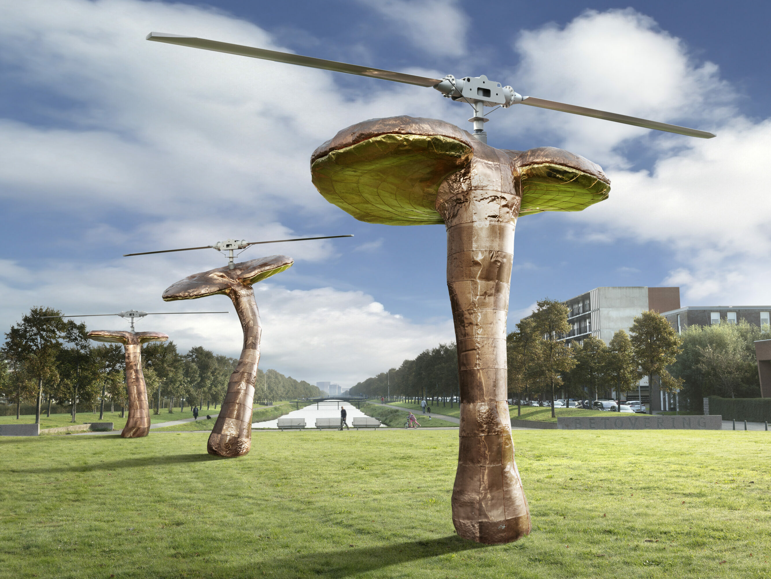 Ling Zhi Helicopters_Huang Yong Ping_photo Gerrit Schreurs_courtesy Stroom Den Haag Ling Zhi Helicopters